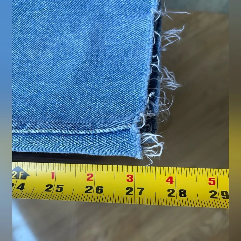 Hollister high rise Jeans. Patchwork. Size 26 with 27 in inseam - Picture 5 of 16